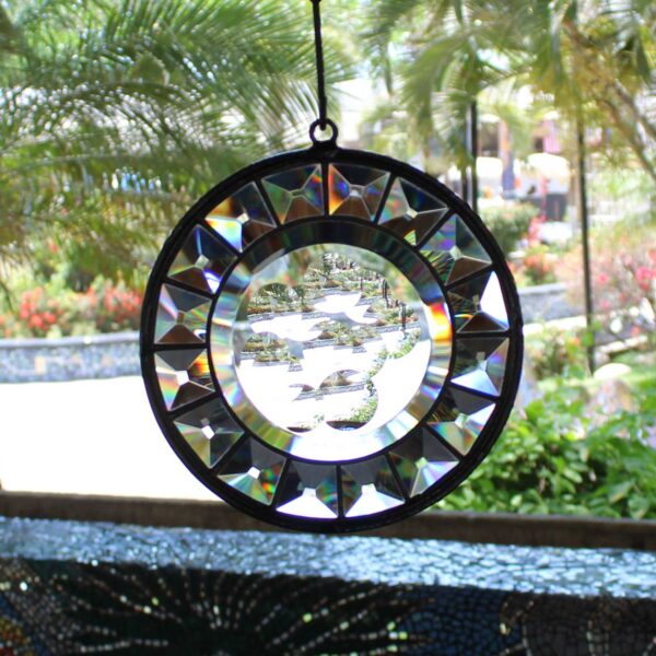 Beveled glass magiscopio 8" inches diameter - Image 6