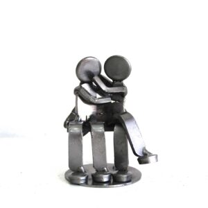 S. Couple on a bench 2.60"L x 3.60"H